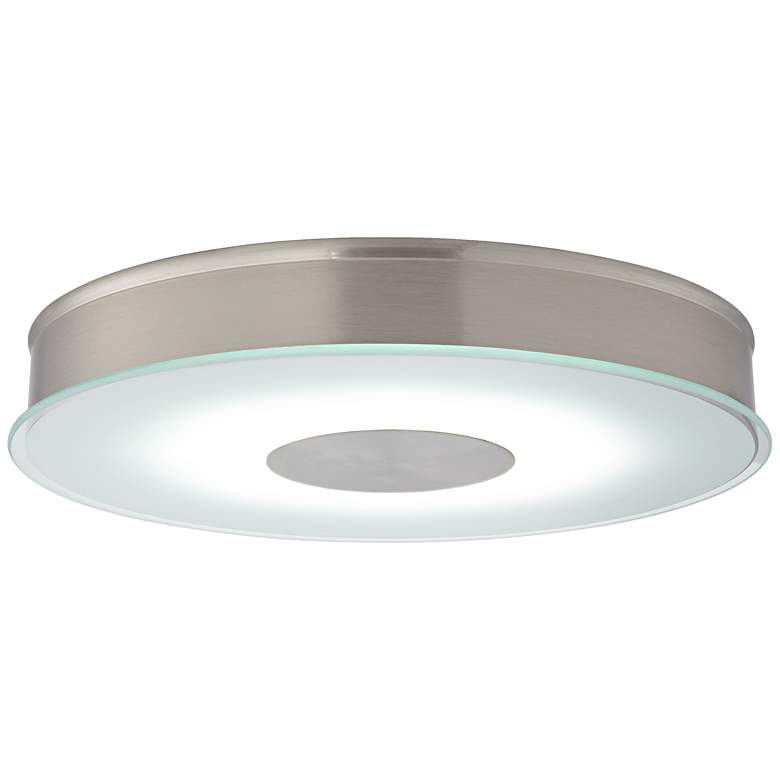 Image 1 8P437 - 10 inch Glass and Metal Flushmount Fixture