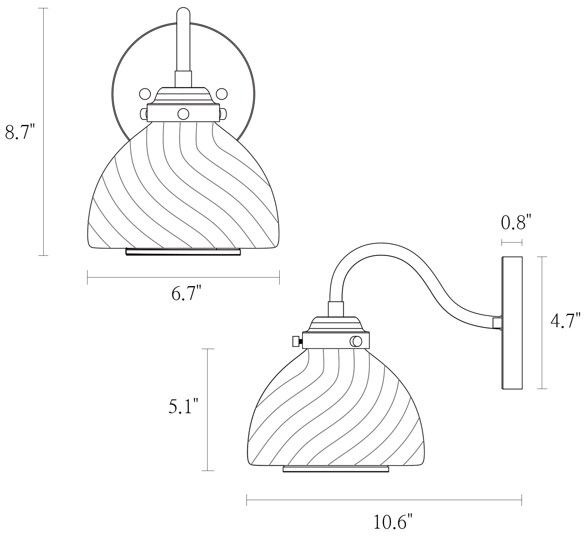 Image 4 9.1" High Brass 1-Light Wall Sconce with Crystal Shade more views