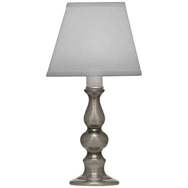 9.5" H Antique Nickel candle lamp