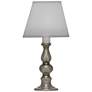1_9.5" H Antique Nickel candle lamp