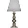 9.5" H Antique Nickel candle lamp