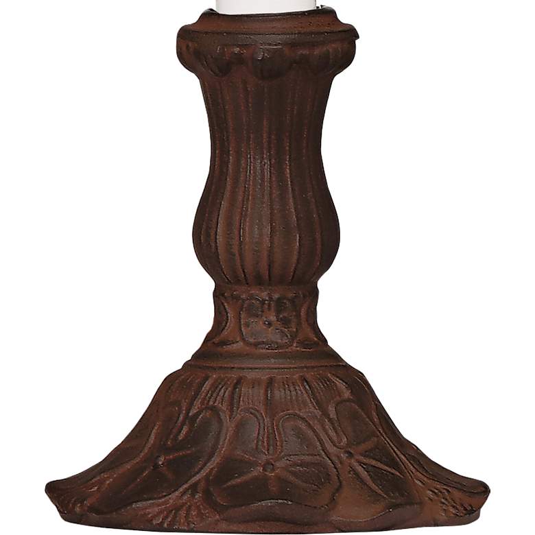 Image 3 9.5" H Rust Lilly Pad Candle Lamp more views