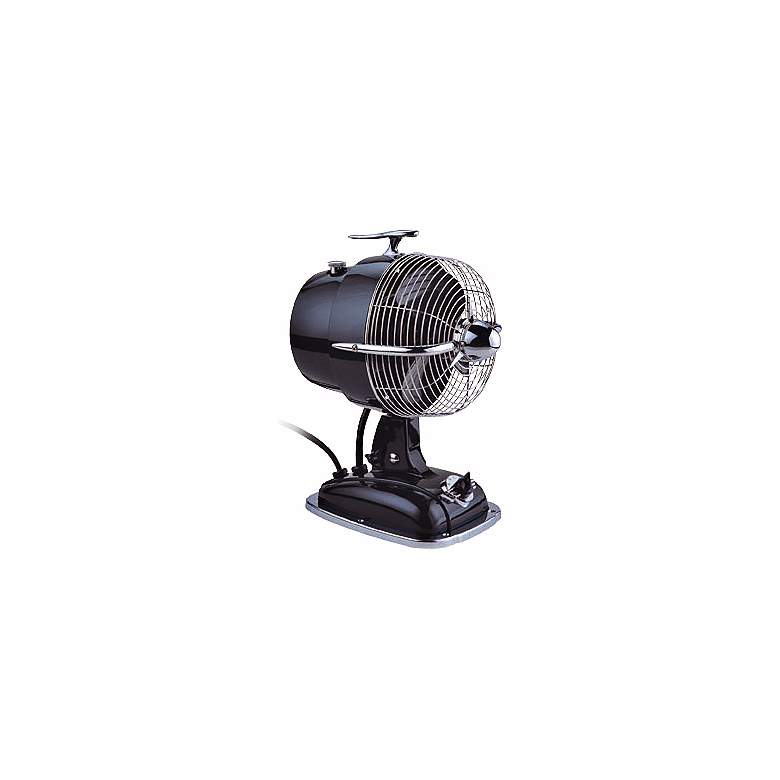 Image 1 9 1/2" Wide Mysterious Black Urbanjet Table Fan