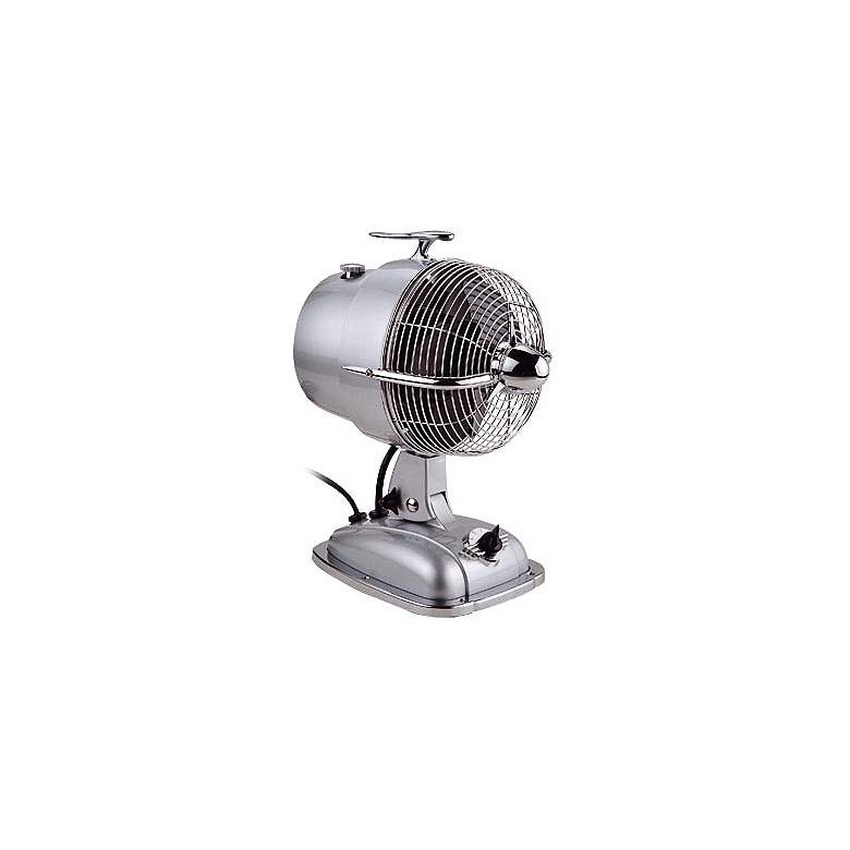 Image 1 9 1/2" Wide Urbanjet Sonic Silver Table Fan