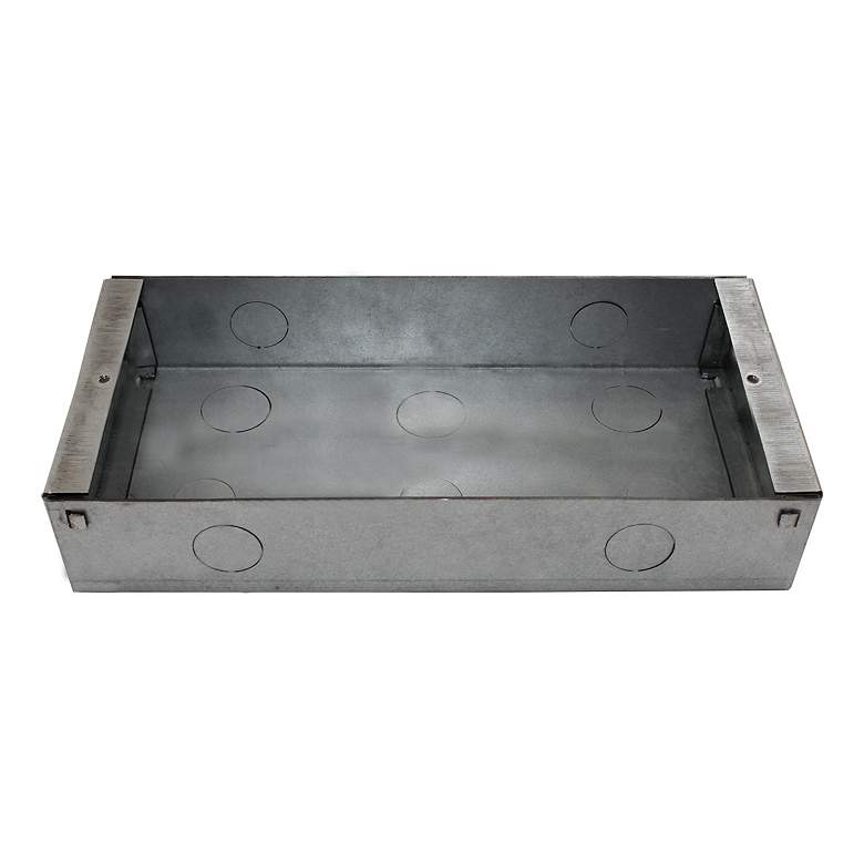 Image 1 9 1/2" x 7" Steel Indoor Back Box for Newport LED Step Light
