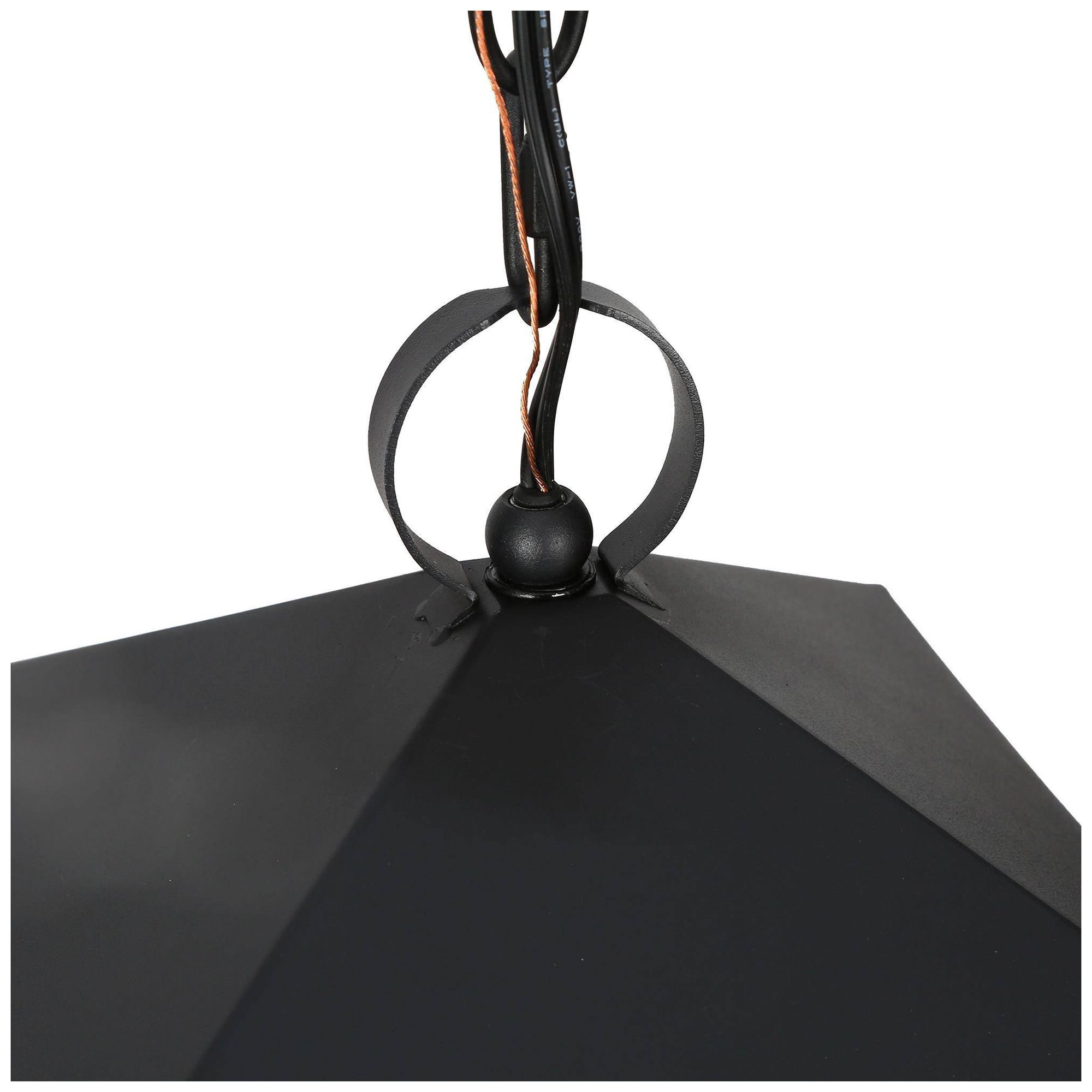 Image 3 9" High 1-Light Balck Outdoor Pendant Light more views