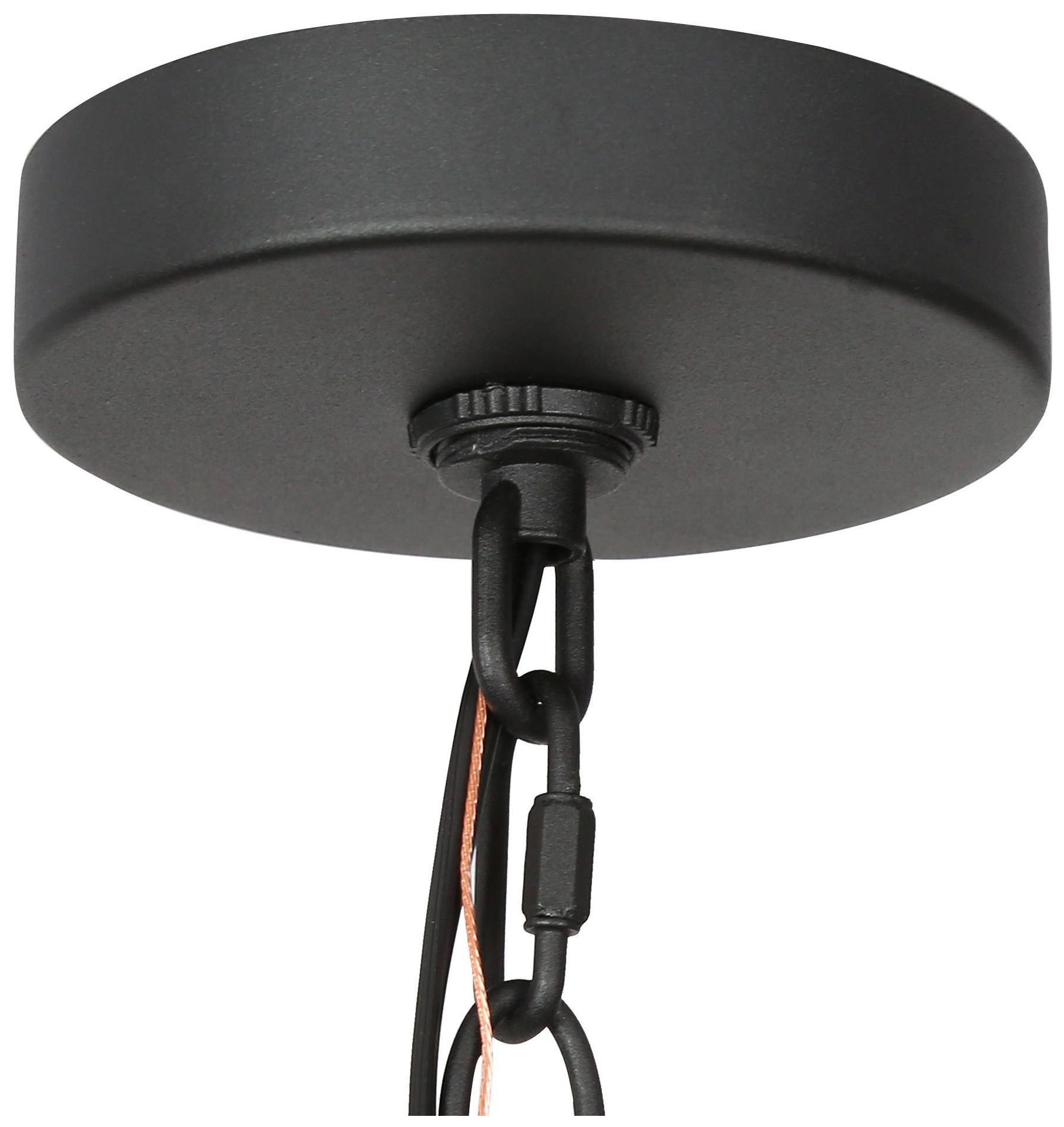 Image 4 9" High 1-Light Balck Outdoor Pendant Light more views
