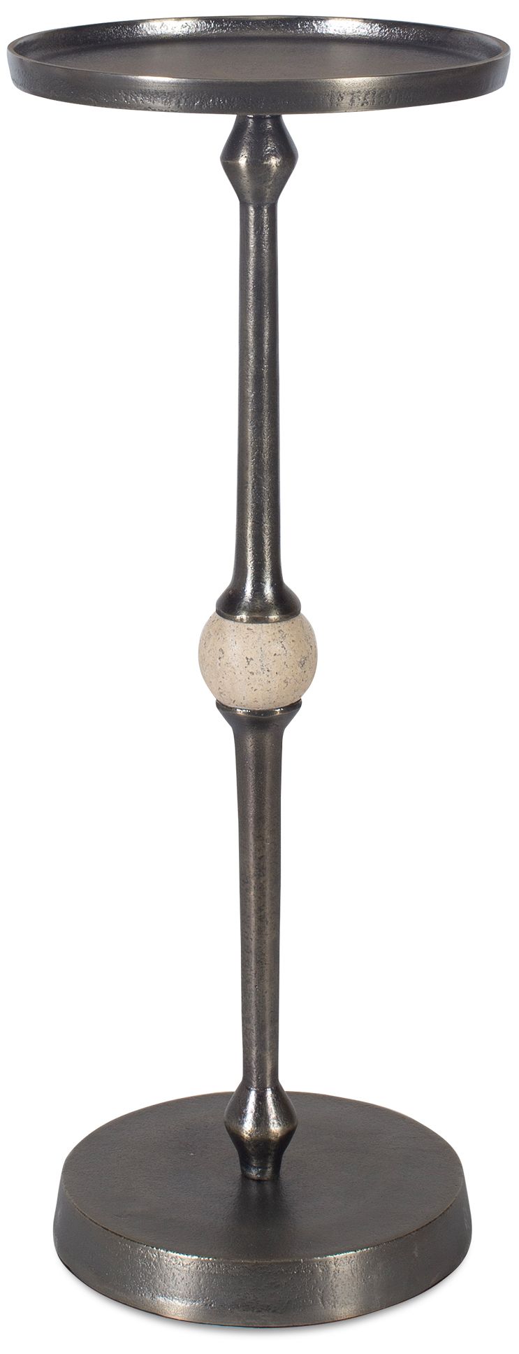 Image 2 9" Wide x 22" High Bronze Metal with Travertine Marble Accent Tab