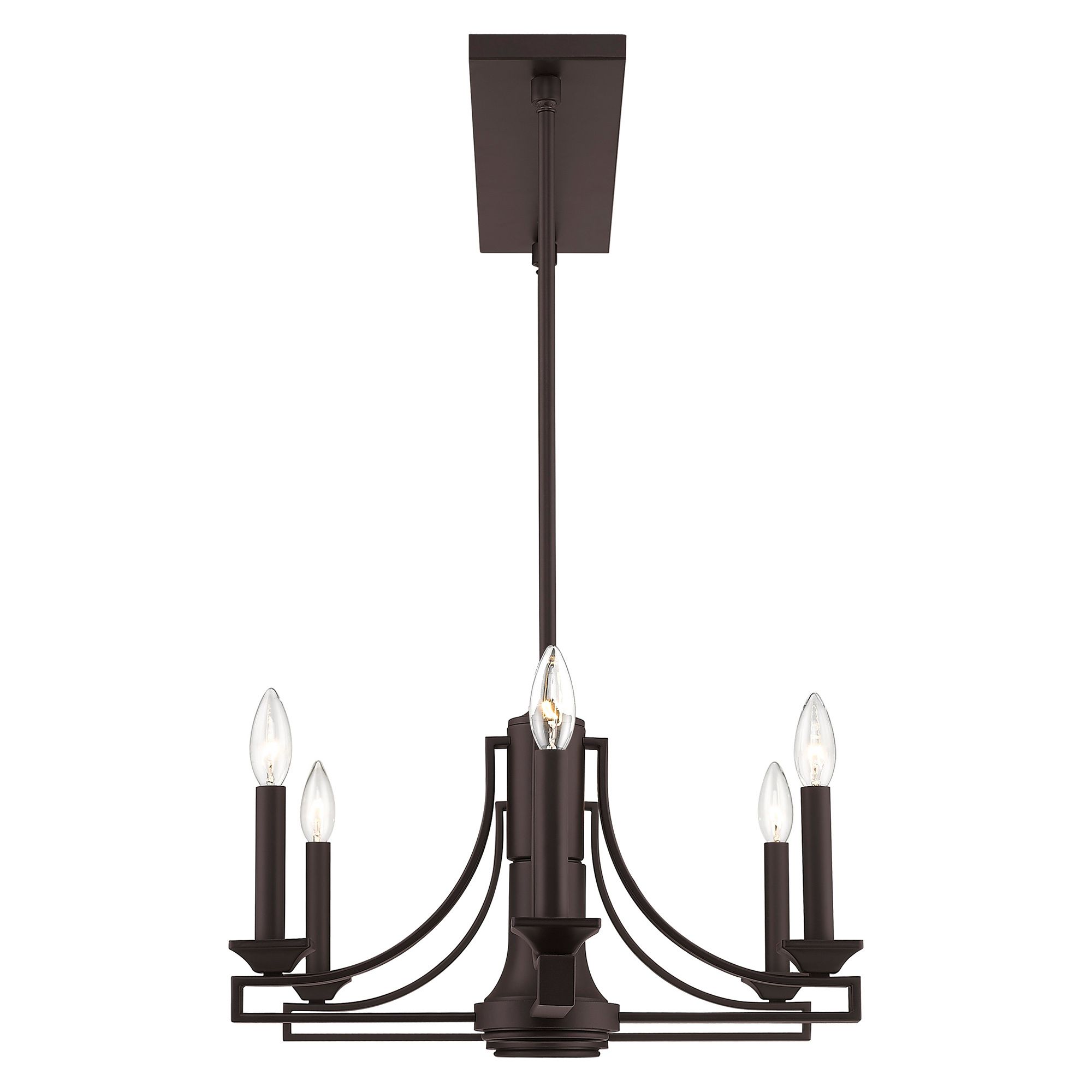 Image 6 9 Light Bronze Linear Chandelier more views