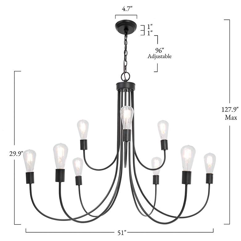 Image 2 9-Light Chandelier more views