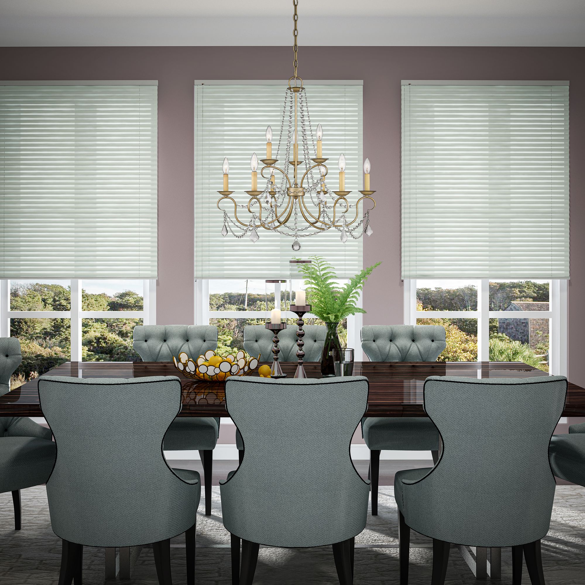 Image 6 9 Light Hand Painted Antique Silver Leaf Chandelier more views