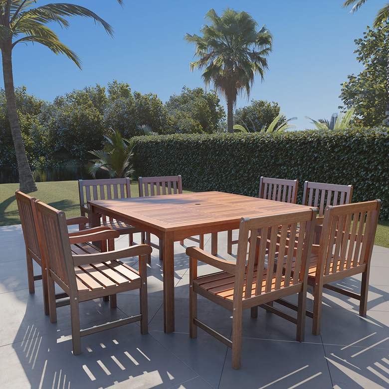 Image 1 9-Piece Forli  Deluxe Square Patio Dining Set