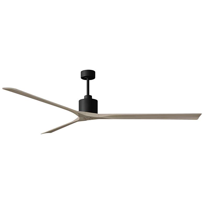 Image 1 90" Matthews Nan XL Black Gray Outdoor Large Ceiling Fan with Remote