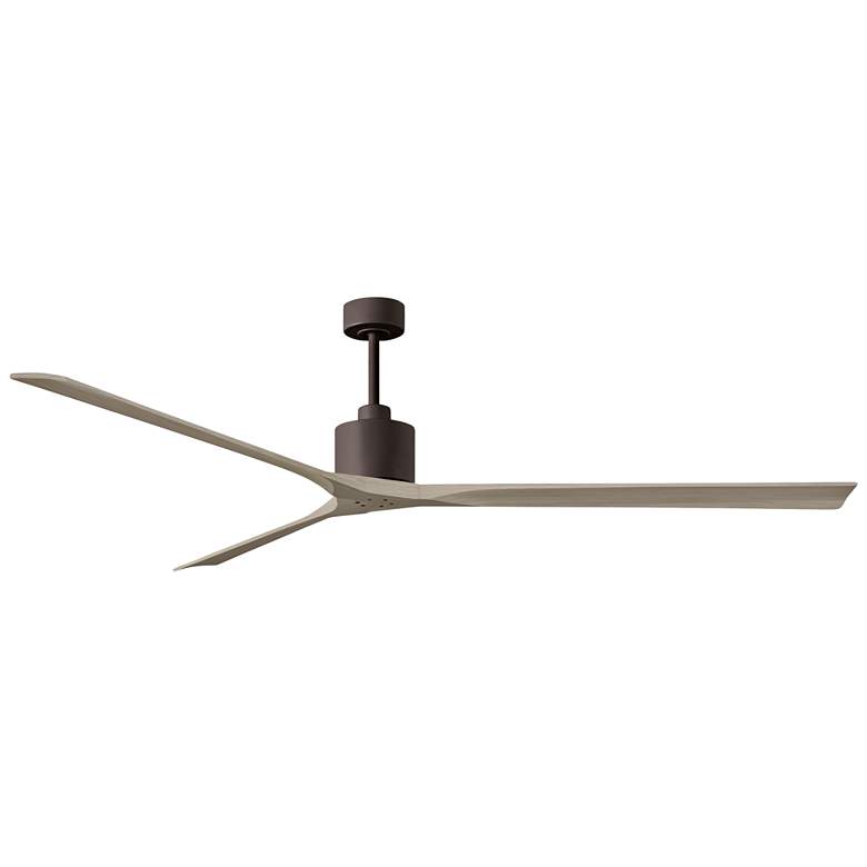 Image 1 90" Matthews Nan XL Bronze Gray Outdoor Large Ceiling Fan with Remote