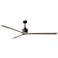 90" Matthews Nan XL Bronze Gray Outdoor Large Ceiling Fan with Remote