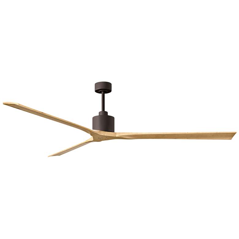 Image 1 90" Matthews Nan XL Bronze Maple Outdoor Large Ceiling Fan with Remote