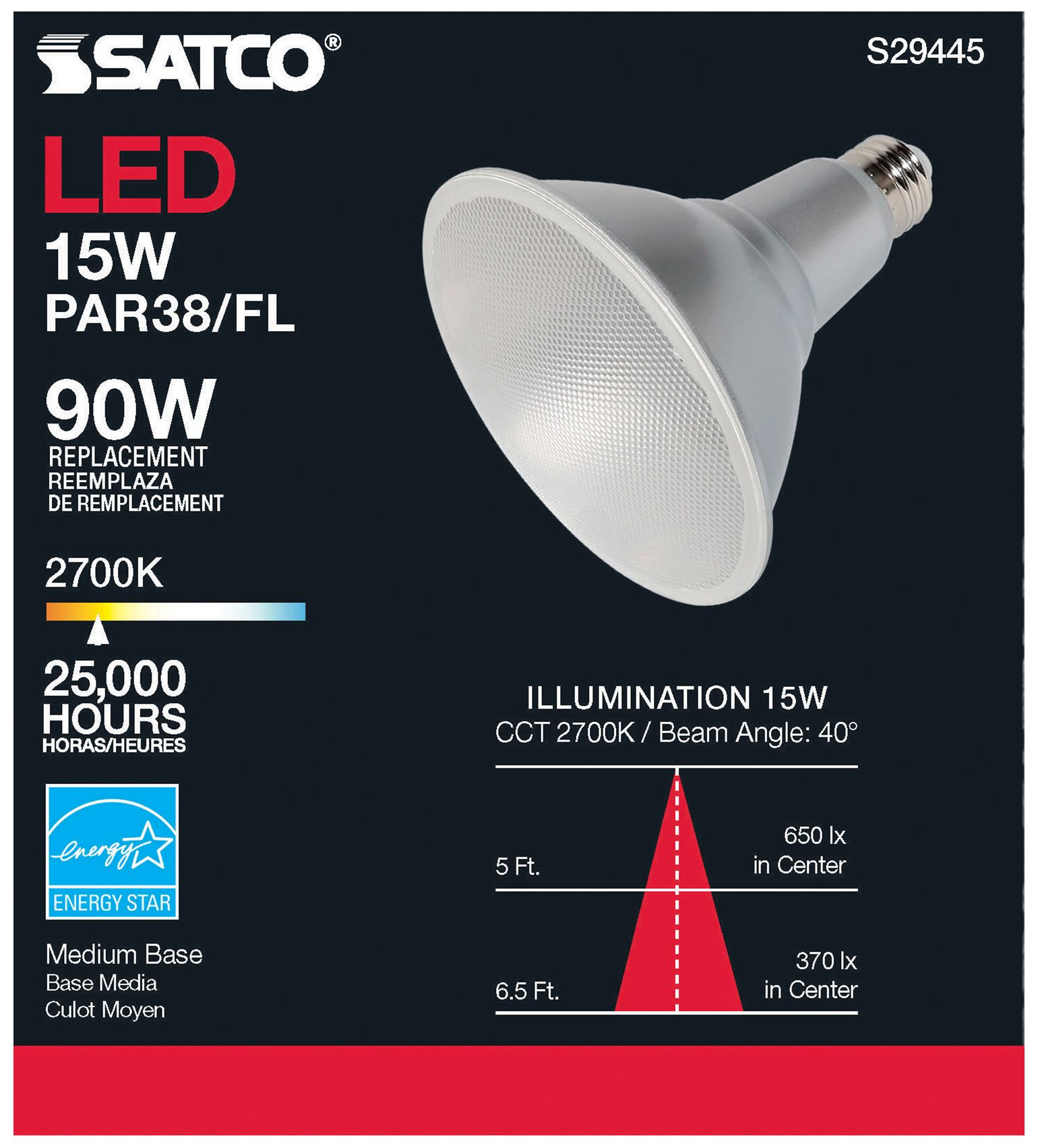 Image 7 90 Watt Equivalent Satco Gray 15W LED Dimmable Standard Bulb Pack of 6 more views
