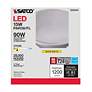 5_90 Watt Equivalent Satco Gray 15W LED Dimmable Standard Bulb more views