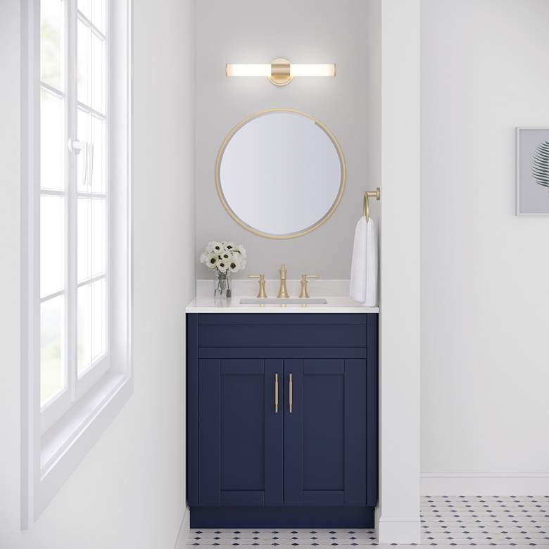 Image 1 Millennium Lighting Truman 18" Wide Modern Gold LED Bath Light in scene