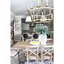 1_Hudson Valley Burdett 15" Wide Aged Brass Pendant Light in scene