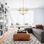 1_Capital Greyson 34" Wide Aged Brass 8-Light Chandelier in scene