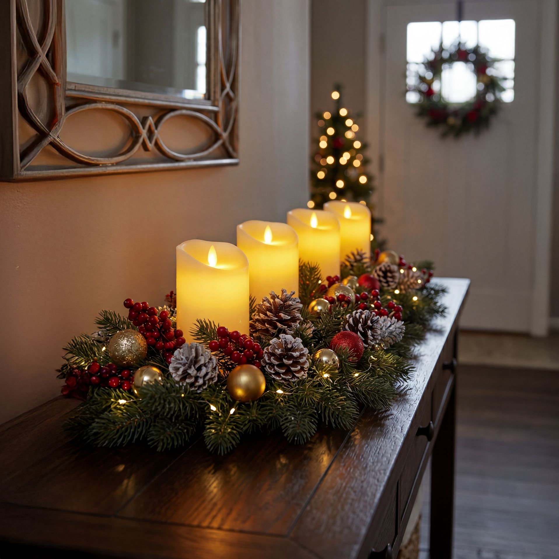 Licht 5" High Flicker Flame Battery Powered Unscented Candle in scene