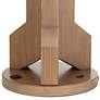 90X51 - Tripod Walnut Look Table Lamp with 1 USB at Base