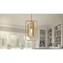 1_Quoizel Dupree 10" Wide Brushed Brass Mini Pendant in scene