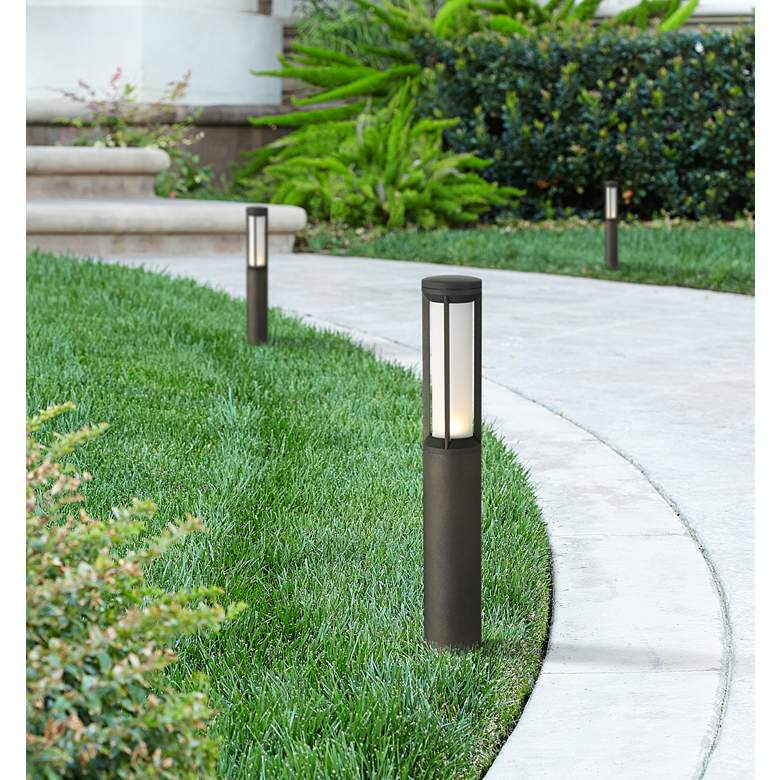 Image 1 John Timberland Soloman 20" High Black LED Low Voltage Landscape Light in scene
