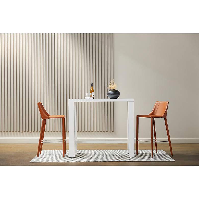 Image 1 Kalle 30" Cognac Leather Bar Stool in scene