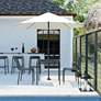 Thumbnail1 of Enid Black Metal Outdoor Side Chairs Set of 2 in scene