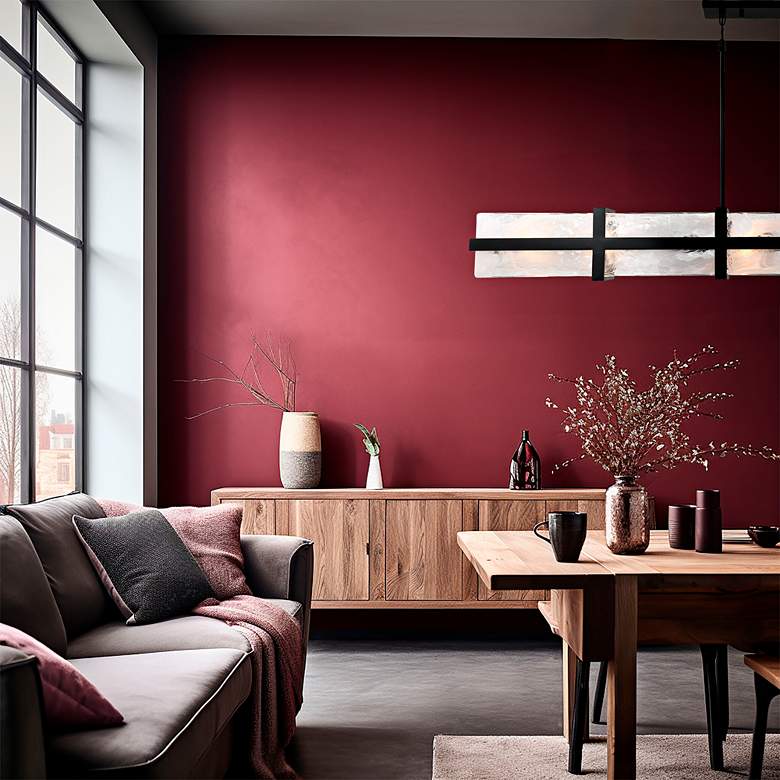 Image 1 Minka Cloud Break 59 3/4" Wide Coal Black Linear Chandelier in scene