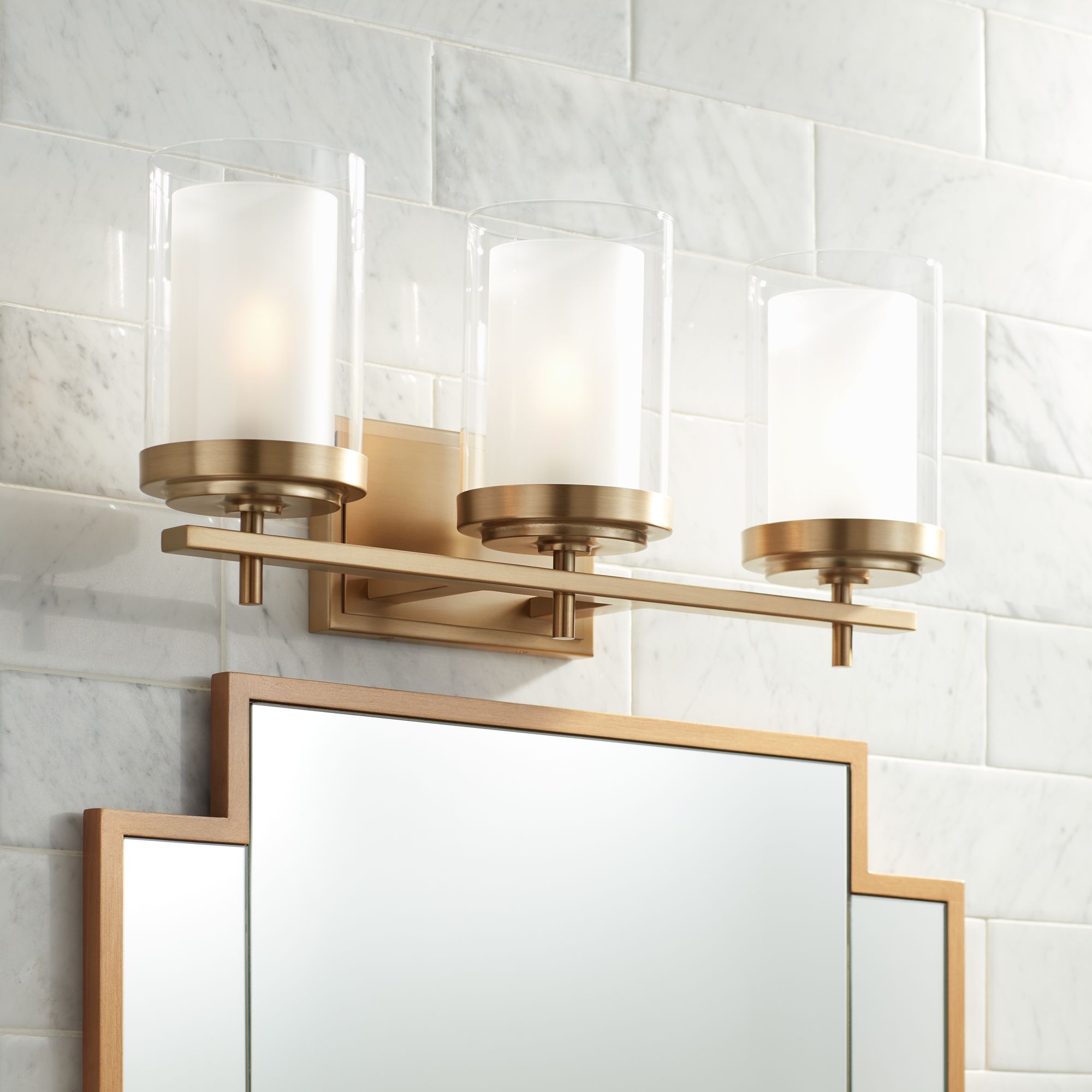 Brass And Black Vanity Lights Innovations Lighting 443sw 2w Bab M15bk