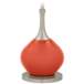 Color Plus Jule 62&quot; High Modern Koi Orange Floor Lamp