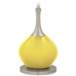 Color Plus Jule 62&quot; High Modern Lemon Twist Yellow Floor Lamp
