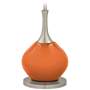 Color Plus Jule 62&quot; High Modern Celosia Orange Floor Lamp