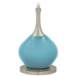 Color Plus Jule 62&quot; High Modern Nautilus Blue Floor Lamp