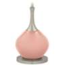 Color Plus Jule 62&quot; High Modern Rustique Warm Coral Pink Floor Lamp