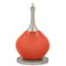 Color Plus 62&quot; High Modern Glass Daring Orange Floor Lamp