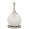 Color Plus Jule 62&quot; High Modern Glass Winter White Floor Lamp