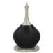 Color Plus Jule 62&quot; High Modern Glass Tricorn Black Floor Lamp