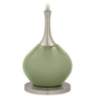 Color Plus Jule 62&quot; High Modern Glass Majolica Green Floor Lamp