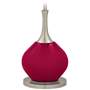 Color Plus Jule 62&quot; High French Burgundy Red Modern Floor Lamp