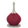 Color Plus Jule 62&quot; High Modern Glass Antique Red Floor Lamp