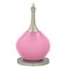 Color Plus Jule 62&quot; High Modern Candy Pink Glass Floor Lamp