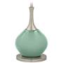 Color Plus Jule 62&quot; High Grayed Jade Green Modern Floor Lamp