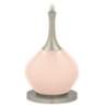 Color Plus Jule 62&quot; High Modern Linen Pink Floor Lamp