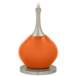 Color Plus Jule 62&quot; Invigorate Orange Modern Floor Lamp