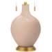 Color Plus Toby Brass 28&quot; Italian Coral Pink Table Lamp
