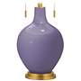 Purple Haze Toby Brass Accents Table Lamp